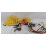 Air hoses and Freon charging valve