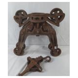 Antique hay hoist