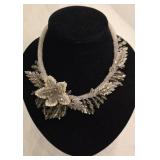 Vintage Beaded Necklace Choker