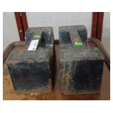 Two 50 LBS Howe weights