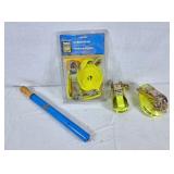 Tie down straps & air pump