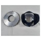 Large 8" subal dom lens and 9"  glass plate lens