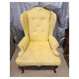 Yellow accent chair