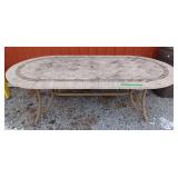 Tile-top Patio Table. Seats 6-8