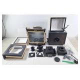 View camera parts + home made parts