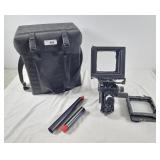 Partial Sinar view camera with case