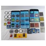 Polaroid 77mm Lens, chokin filters, hoya 52,