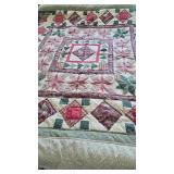 Vintage Quilt 100"ï¿½90" hand stitched