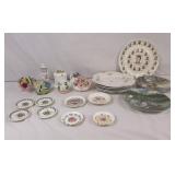 Decorative China flower pots, plates, coasters