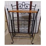 Steel wooden Top WINE RACK