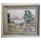 Original oil painting. 24ï¿½ x 20.5ï¿½ framed.Tulips