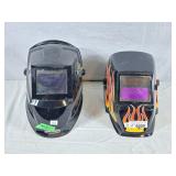 Pair of welding helmets
