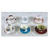 6 tea cups with matching saucers. Royal Albert,