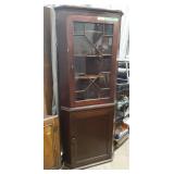 Decorative Corner Curio Cabinet. Has Some Upper