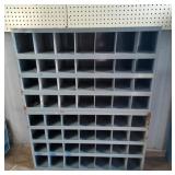 Pair of metal shop hardware organizers