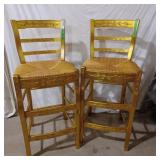 2 Golden Cocktail Chairs