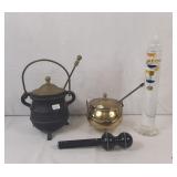 Cast Iron smudge pot, Brass smudge pot, Galileo