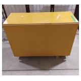 Wooden folding Table with storage and a drawer
