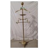 Antique brass coat hanger