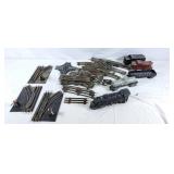 Lionel train, with train cars, & track