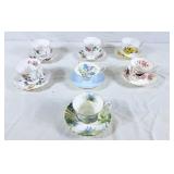Tea cups & saucers: royal grafton, royal Albert