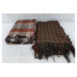 Pair of Throw Blankets. One Blanket is 100% Wool.