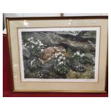 John Clymer "Hiding Place" Signed Print. Print is