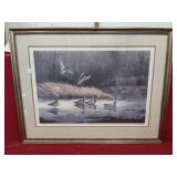 Maynard Reece "Shallow Pond Mallards" Signed and