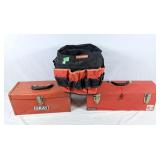 2 tool boxes & 1 tool bucket