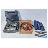 Booster cables, Mastercraft cordless cutters,