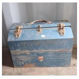 Beach toolbox with assortment of