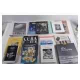 Assortment of photography books the art of