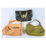 2 fossil purses and 1 coach purse
