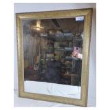 Decorative wood frame mirror 29"ï¿½34.5"h