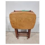 3 vintage folding tables