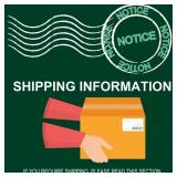 NEED SHIPPING?