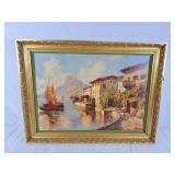 Italian decorator print  32 1/2" l x 25" h