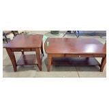 Matching coffee table and end table