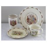 1935 Coronation Beaker & Royal Doulton Bunnykins