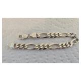 Sterling Silver Italy heavy 8.50" Bracelet