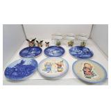 Hand painted stafforshire toby mugs,