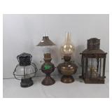 4 oil lanterns