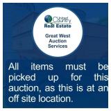 All items must be picked up for this auction, as