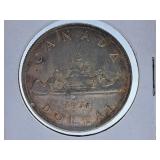 About Uncirculated 1937 Canada One Dollar Coin