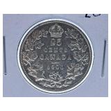 Very Fine 1906 Canada Quarter. Has Been Cleaned.