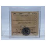 ICCS Graded Specimen 1997 Canada Dime