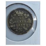 Very Fine 1899 Canada Nickel