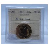 ICCS Graded Mint State 1997 Canada 'Flying Loon'