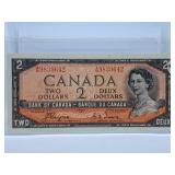 Uncirculated 1954 'Devil's Face' Canada Two