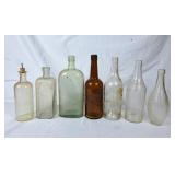 Collection of Vintage Bottles - Various Sizes &